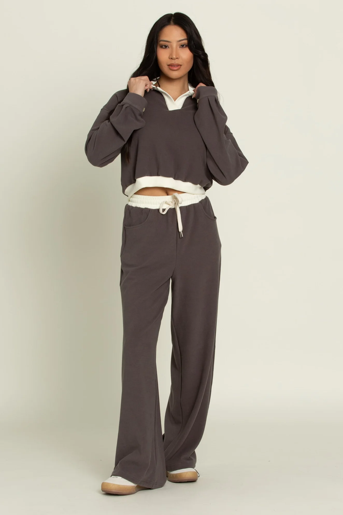 Charcoal Pullover Top - Image 6