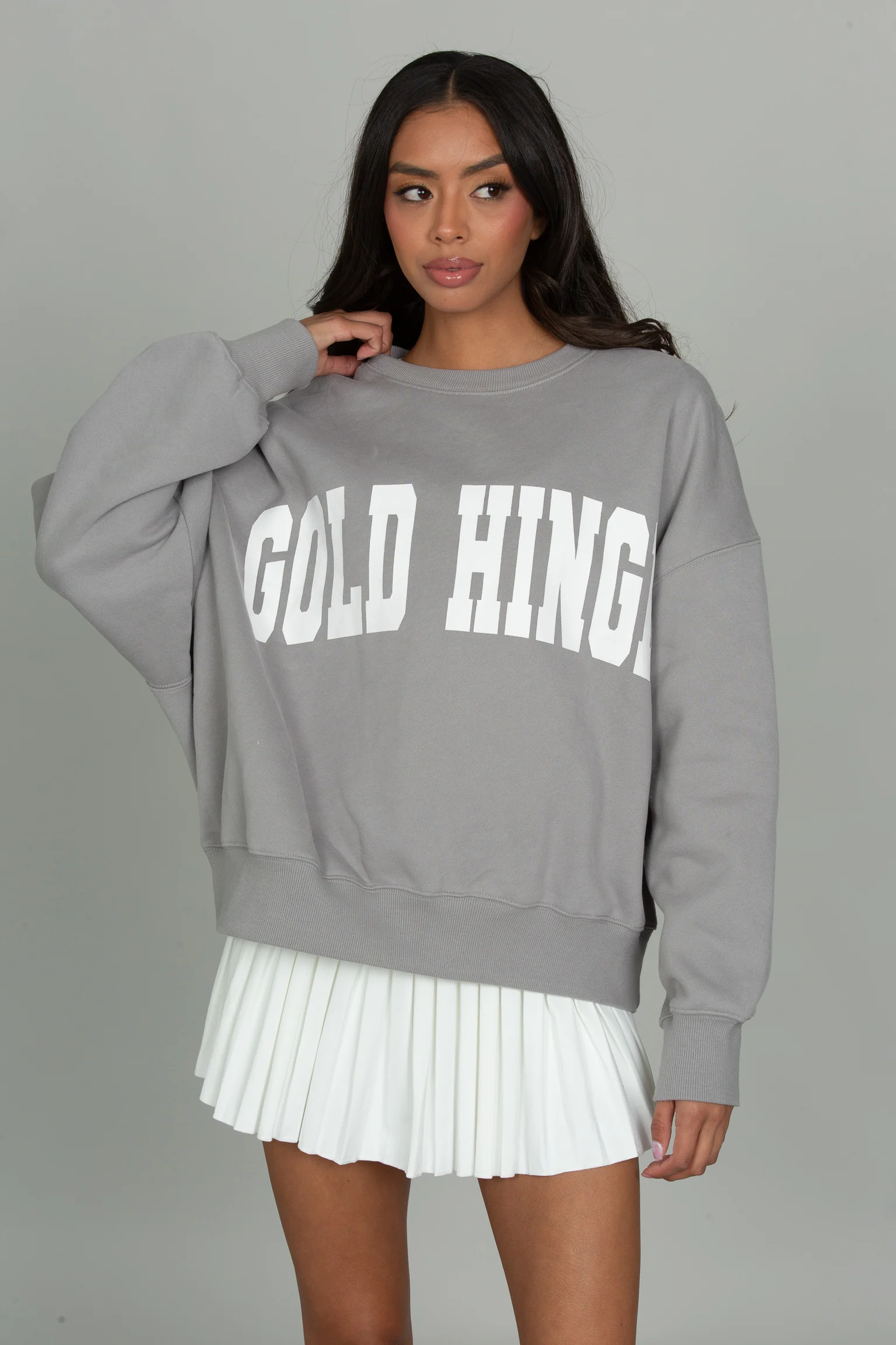 Light Grey GH Wide Arm Sweatshirt - Image 4