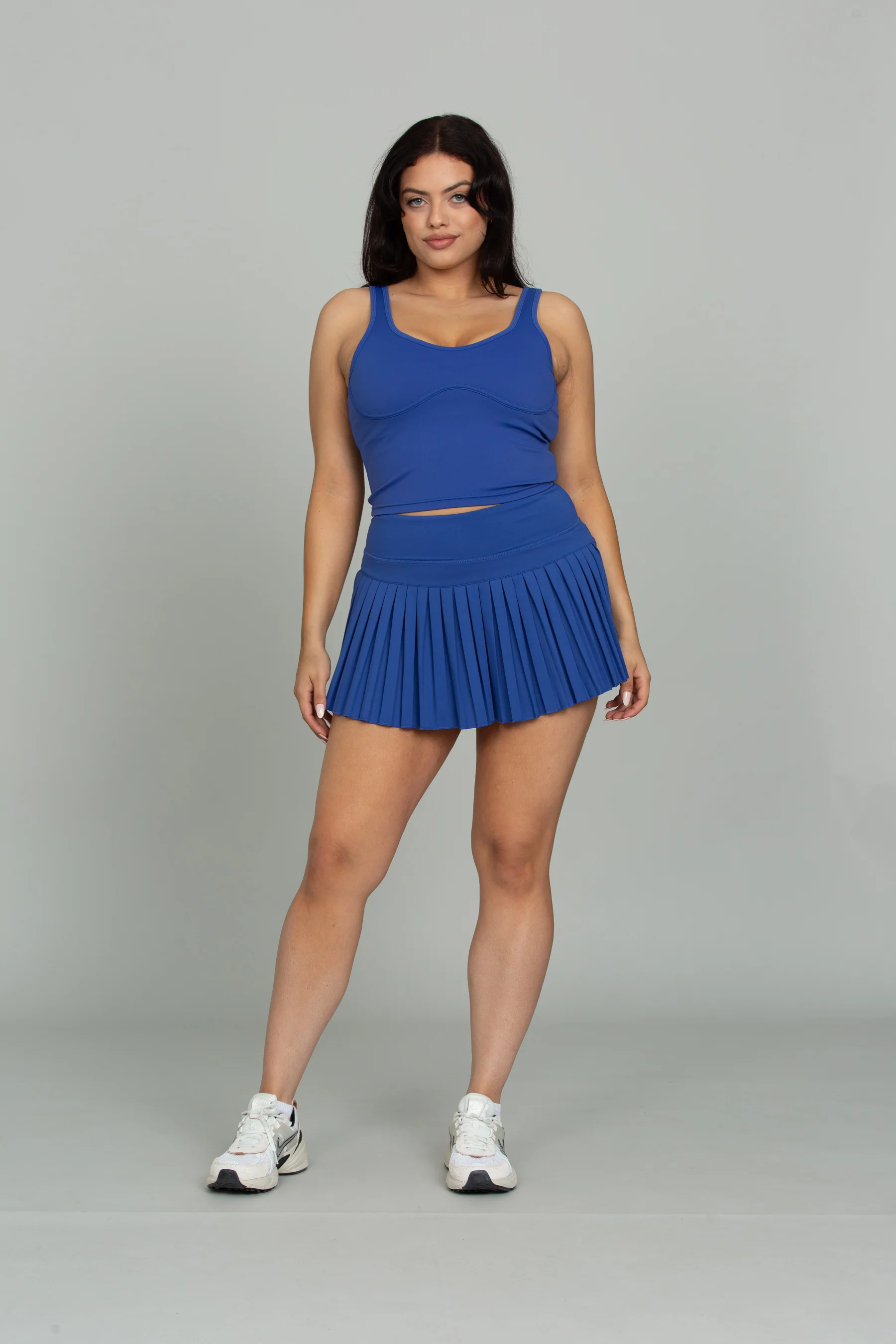 Mediterranean Blue Lined Mid Length Bra Top - Image 10