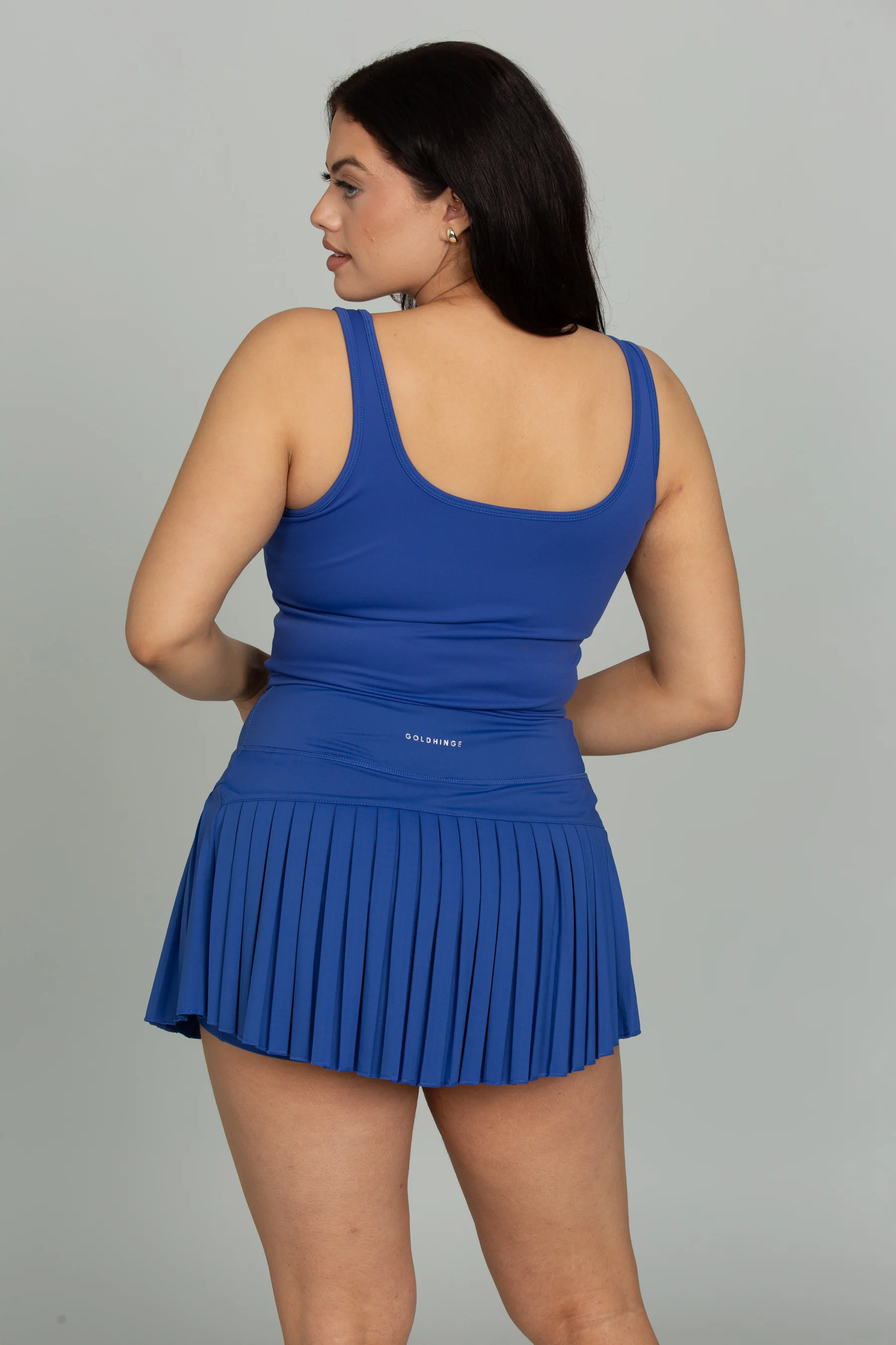 Mediterranean Blue Lined Mid Length Bra Top - Image 8