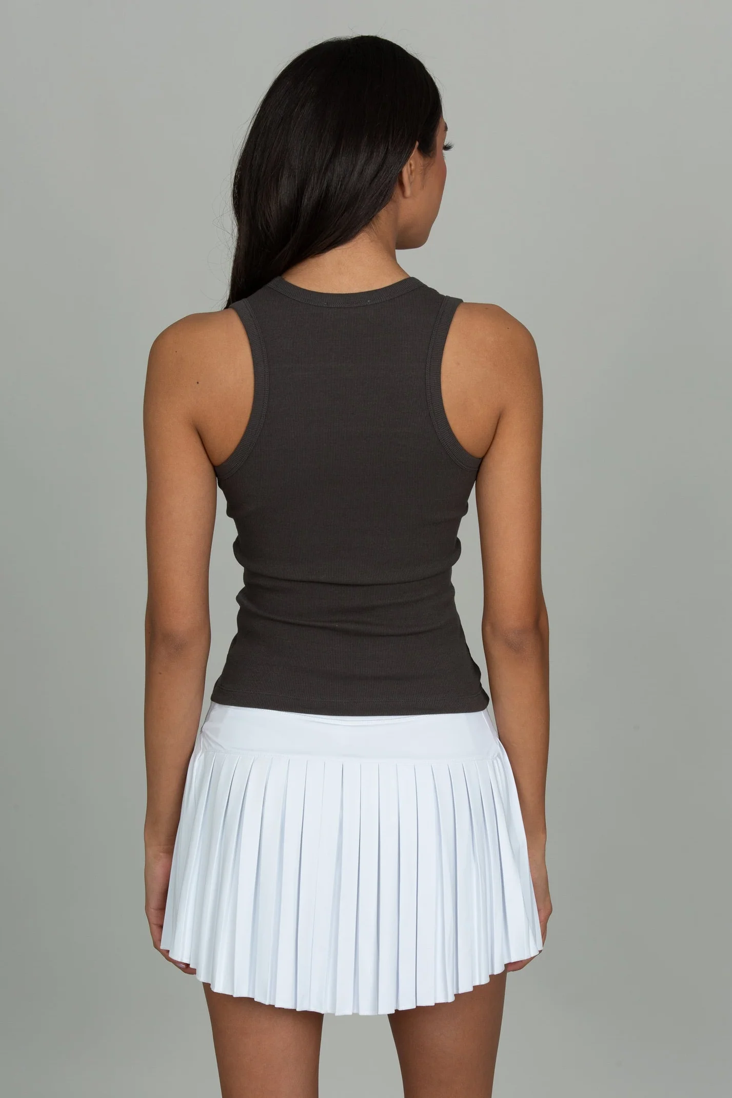 15" Off-White Pleated Tennis Skirt - Image 3