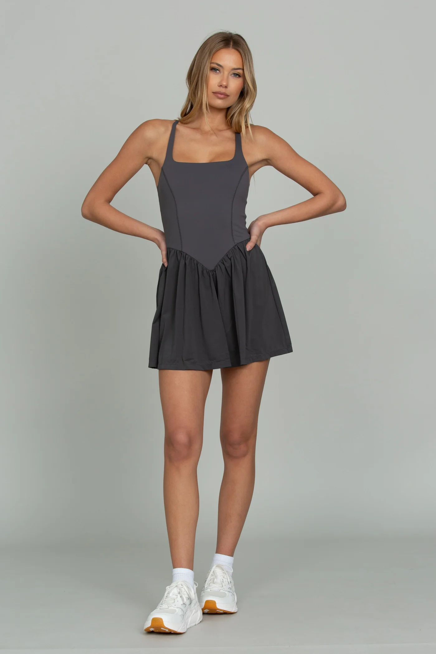 Peppercorn Cross Back Corset Dress - Image 6