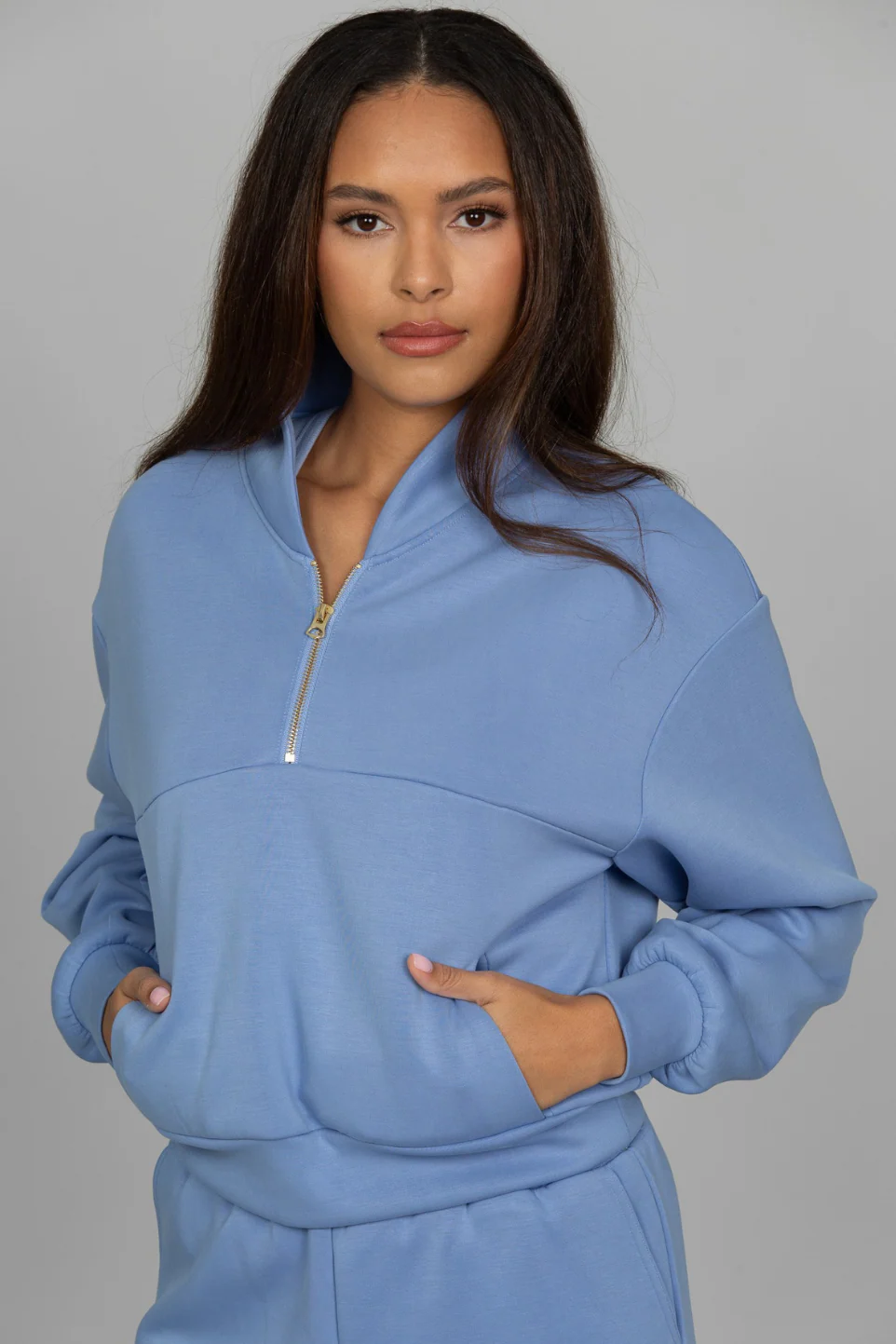 Periwinkle LuxeSoft Lounge Quarter Zip - Image 3